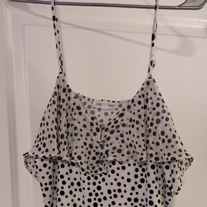 Forever 21 Black and White Polka Dot Camisole